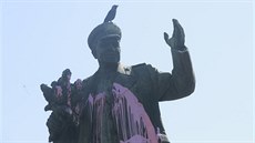 Pomník maršála Koněva se stal znovu terčem vandalů. Stejně jako před několika...