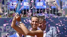 Petra Kvitová porazla ve finále Rumunku Mihaelu Buzarnescuovou a opanovala...