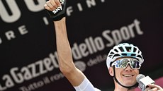 Britský závodník Chris Froome ped startem druhé etapy závodu Giro dItalia.