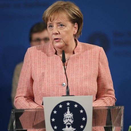 Angela Merkelov na pedvn cen Karla Velikho (10.5.2018)