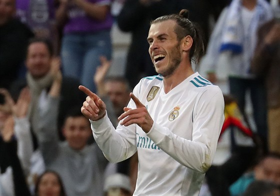 Gareth Bale z Realu Madrid se raduje z gólu do sítě Celty Vigo