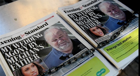 Thomas Markle na titulce britských novin