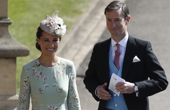 Pippa Middletonová a její manžel James Matthews na svatbě prince Harryho a...