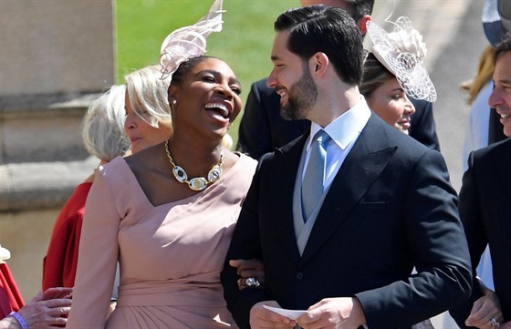 Tenistka Serena Williamsová a její manel Alexis Ohanian na svatb prince...