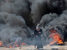 Palestinské protesty na hranicích Gazy (14. kvtna 2018)