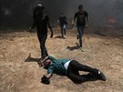 Izraelské jednotky pi potykách u hranic Gazy nasadily ostrou munici (14....