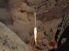 Test íránské rakety zem zem Qadr H (9. bezna 2016)