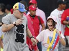 Diego Maradona na pedvolebním mítinku venezuelského prezidenta Nicoláse Madura...