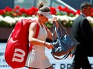 Simona Halepová opoutí turnaj v Madridu po prohraném tvrtfinálovém duelu s...