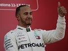 Britský pilot stáje Mercedes Lewis Hamilton ovládl Velkou cenu panlska.