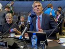 f NATO Jens Stoltenberg bhem prvnho zasedn Severoatlantick rady v novm...