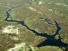 Delta eky Okavango v severozápadní ásti Botswany