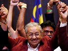 Reakce Mahathira Mohamada na vítzství ve volbách