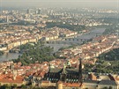 Vzducholo Zeppelin, vyhlídkový let nad Prahou, Vltava. Objednala MFD/LN