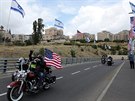 Motorkái z izraelského klubu Samson Riders vyjeli na svých motorkách z Tel...