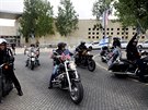 Motorkái z izraelského klubu Samson Riders vyjeli na svých motorkách z Tel...