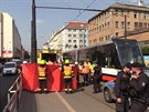 Ve Vrovicích srazila tramvaj enu. (18.5.2018)