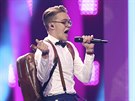Mikolas Josef při zkoušce na finálové vystoupení Eurovize 2018