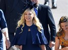 Chelsy Davy na svatb prince Harryho a Meghan Markle (Windsor, 19. kvtna 2018)