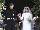 Princ Harry a Meghan Markle se vzali v kapli svatého Jií na hrad Windsor 19....