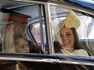 Princ William, vévodkyn Kate a princ George na svatb prince Harryho a Meghan...