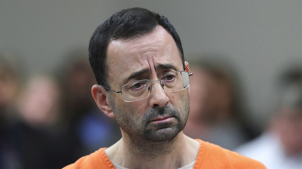 Larry Nassar u soudu za sexuální zneuívání