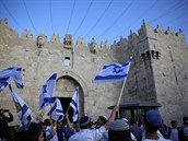 Destky tisc Izraelc pochodovaly v rmci oslav Dne Jeruzalma ulicemi tohoto...