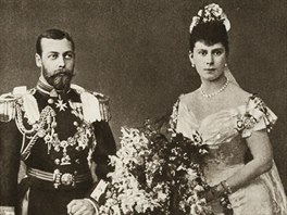 Vvoda z Yorku George a princezna Mary z Tecku (pozdj krl George V. a...