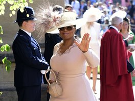 Oprah Winfreyová na svatb prince Harryho a Meghan Markle (Windsor, 19. kvtna...