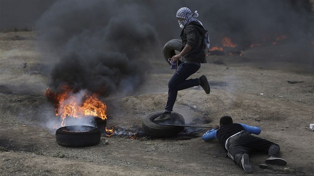 Palestinsk protesty na hranicch Gazy (14. kvtna 2018)