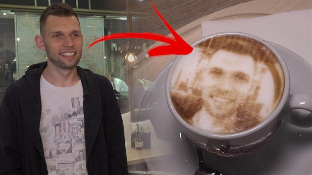 Reporter iDNES.tv Matěj Smlsal si zkusil vyrobit kávu se svým portrétem sám.