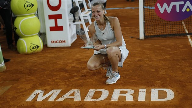 Tenistka Petra Kvitová ovládla letos už čtvrtý turnaj. Navíc potřetí v kariéře se radovala na prestižním klání v Madridu.