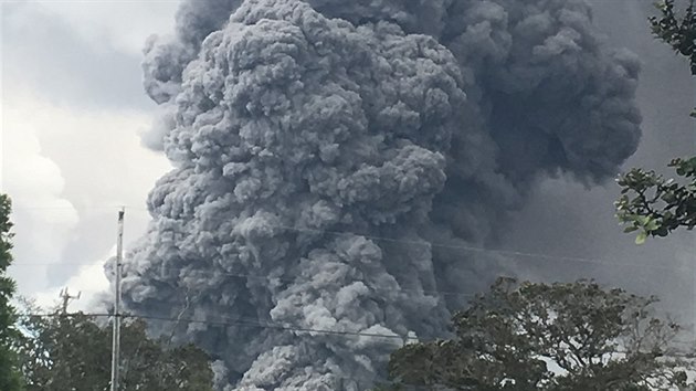 Havajská sopka Kilauea vybuchla. (17. května 2018)