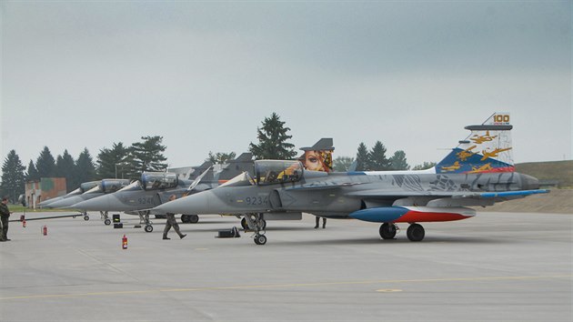 Výroční Gripen 211. letky pro prestižní cvičení tygřích letek NATO