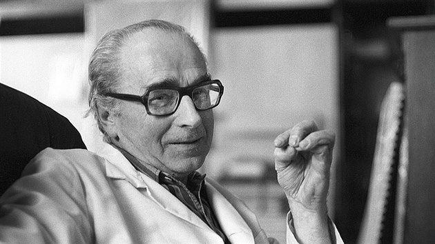 B�sn�k a v�tvarn�k Ji�� Kol�� na sn�mku fotografky Hany Hamplov� z roku 1979