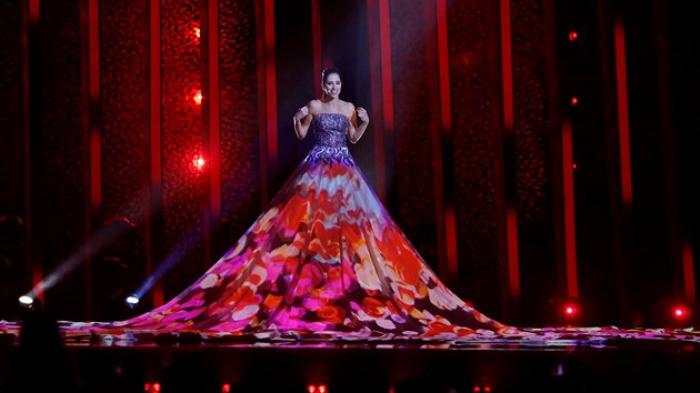 Elina Netajeva z Estonska ve finle Eurovize 2018