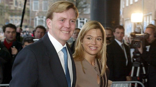 Nizozemský korunní princ Willem-Alexander a Máxima Zorreguieta (Amsterdam, 1. února 2002)