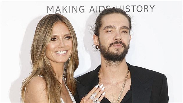 Heidi Klumov a Tom Kaulitz (Cannes, 17. kvtna 2018)