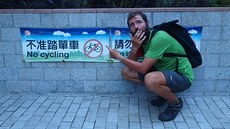 Německý cestovatel Holger Hagenbusch během cesty po Číně v roce 2016