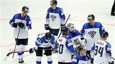 Finští hokejisté odjíždějí z ledu zklamaní, v prodloužení prohráli s Německem.
