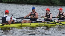 Václav Chalupa na závodu Prague Hamburg rowing race