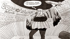 Karikatura izraelského premiéra Benjamina Netanjahua v nmeckém deníku...