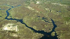 Delta eky Okavango v severozápadní ásti Botswany