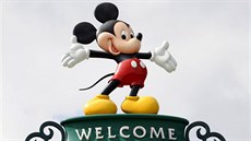 Neznámjí animovaná postava na svt a ikona znaky Walt Disney. To je Mickey...