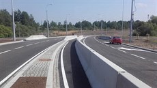 Nová silnice spojuje dv nejvtí eskobudjovická sídlit Máj a Vltava. V...