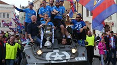 Oslavy fotbalového titulu v Plzni (19: kvtna 2018)