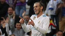 Gareth Bale z Realu Madrid se raduje z gólu do sítě Celty Vigo
