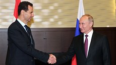Syrský prezident Asad se setkal v Soi se svým protjkem Putinem. (17. kvtna...