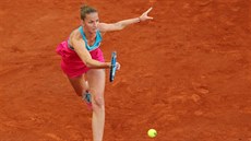 Karolína Plíková v madridském semifinále s Petrou Kvitovou.