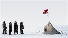 Z natáčení filmu Amundsen